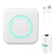 Mini Thermal Printer Pocket Photo Printer Wireless Bluetooth Printing Portable