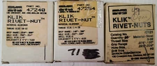 MARSON Aluminum Rivet Nuts 47240 47254 47121 Lot 1/4 inch 10-32 8-32