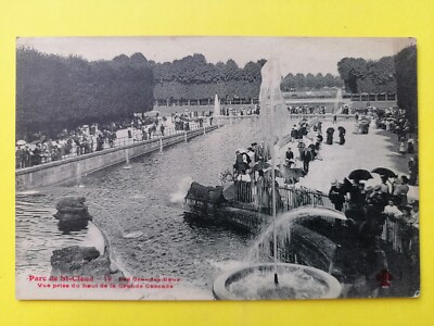 CPA 92 - PARC de SAINT CLOUD Les GRANDES EAUX Prise du Haut de la Grande CASCADE