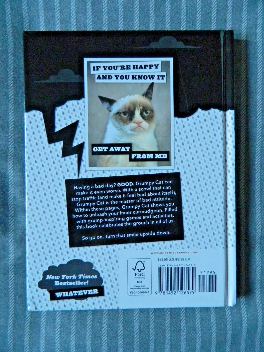 Grumpy Cat: A Grumpy Book (Unique Books, Humor Books, Funny Books for Cat  Lovers): Grumpy Cat: 9781452126579: : Books