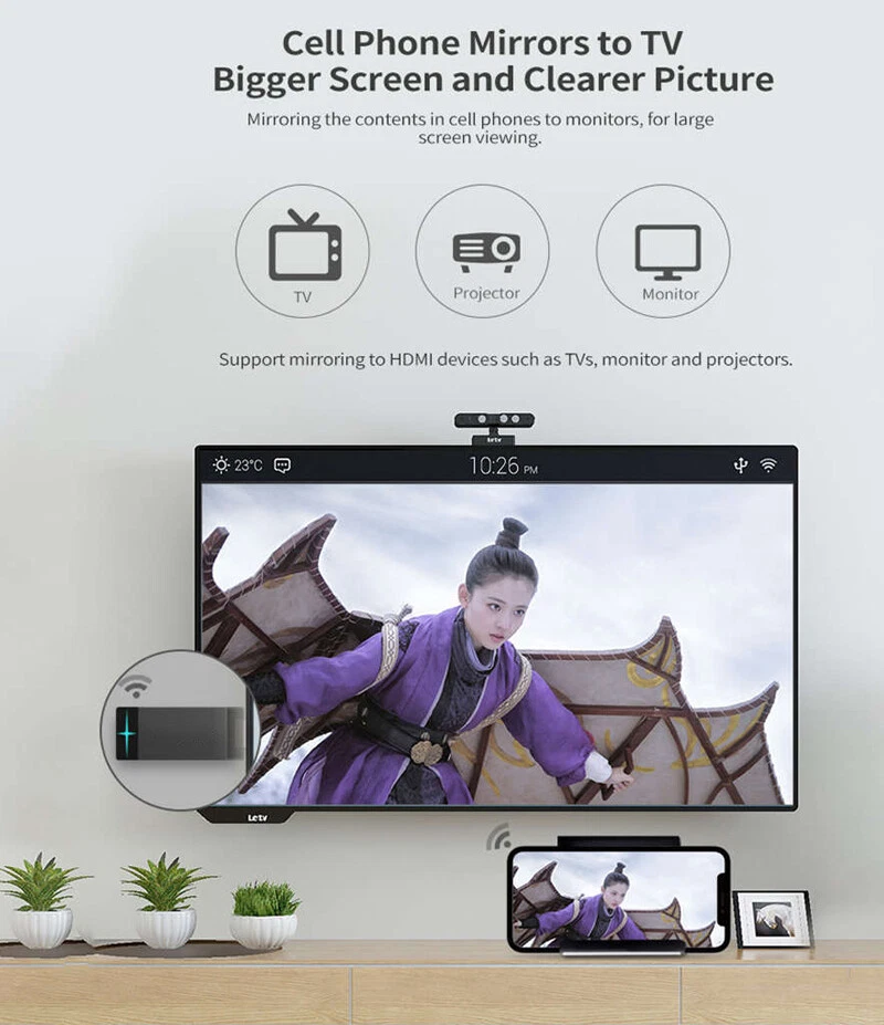 5G Wireless WiFi HDMI HDTV Video Adapter for iPhone 11 12 X 8 IOS Android to TV - Image 4 of 4