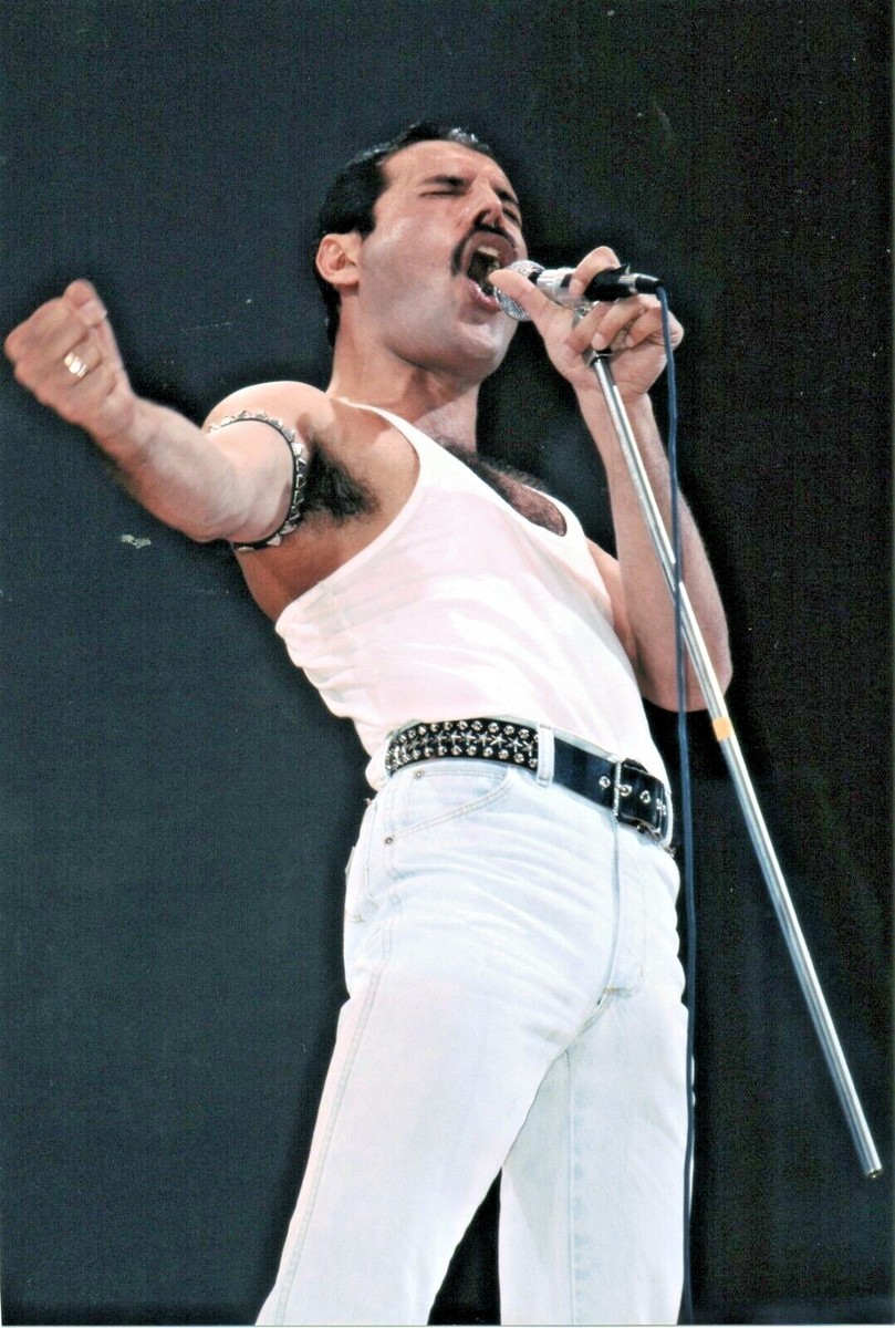 QUEEN PHOTO LIVE AID 1985 FREDDIE MERCURY 12 INCH RARE UNRELEASED