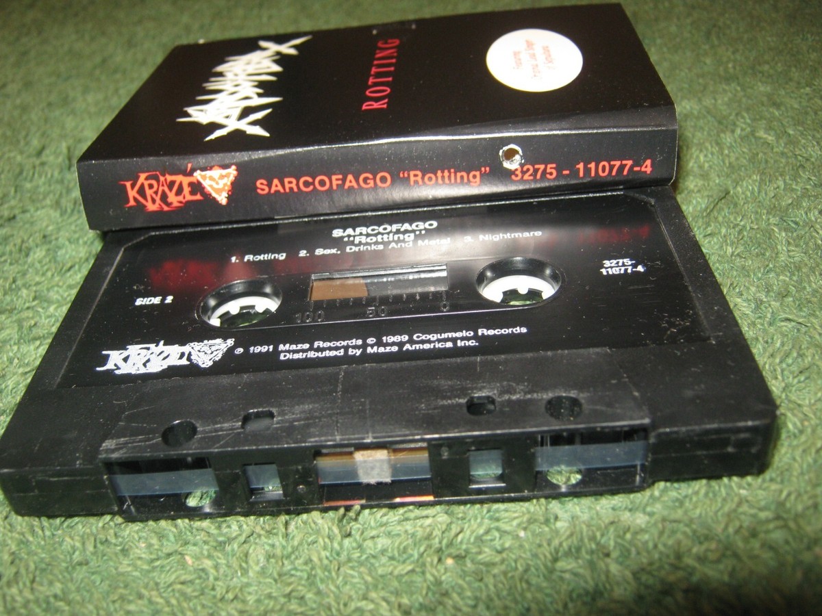 Sarcofago - Rotting (cassette) punch hole in insert spine | eBay