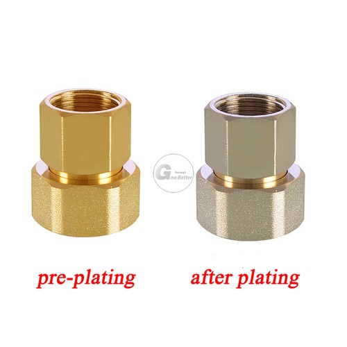 Adaptadores de Extensión Latón Niquelado BSP 1/2" 3/4" 1" Tuerca de Unión Pezón Montaje - Imagen 3 de 30