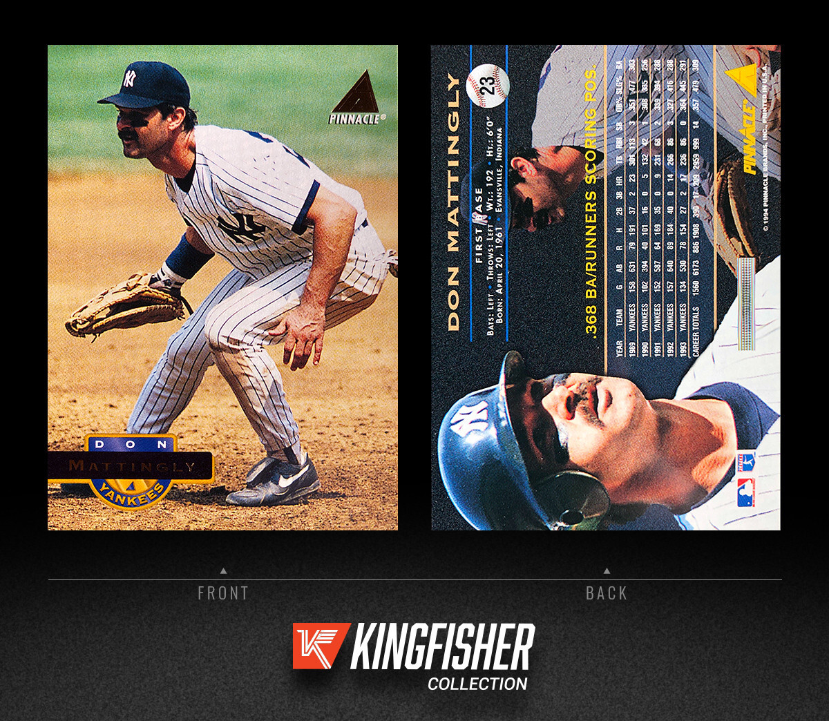 Don Mattingly 1994 Pinnacle #23 New York Yankees