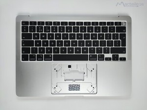 ✅ TopCase Tastatur QWERTY (UK) + Akku  13“ Apple MacBook Air A2179 2020 Silber