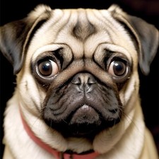 pigpigboss Pug Dog Diamond Painting Arts Kit, 5D Full Round Diamond Painting ...