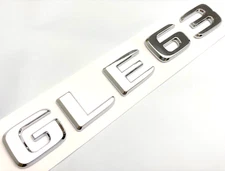 #2 GLE63 CHROME REPLACEMENT FOR MERCEDES LIFTGATE REAR TRUNK EMBLEM BADGE DECAL