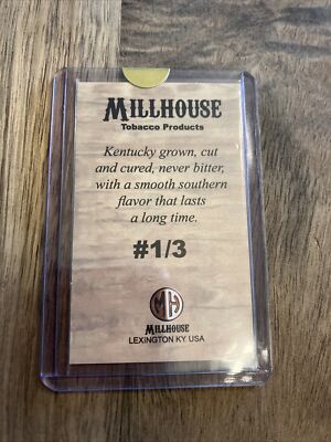 millhouse tobacco Millhouse Tobacco Richard Sherman 1/3