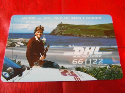 RARITÄT - DHL EXPRESS - ISLE OF MAN POST - JACKIE - 10 u - NEU - 1500 Ex