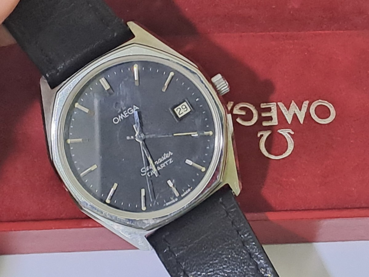 OCTAGONAL OMEGA SEAMASTER 1960125 CAL 1342 QUARTZ VTG MEN OCTAGONAL OMEGA SEAMASTER 1960125 CAL 1342 QUARTZ VTG MEN