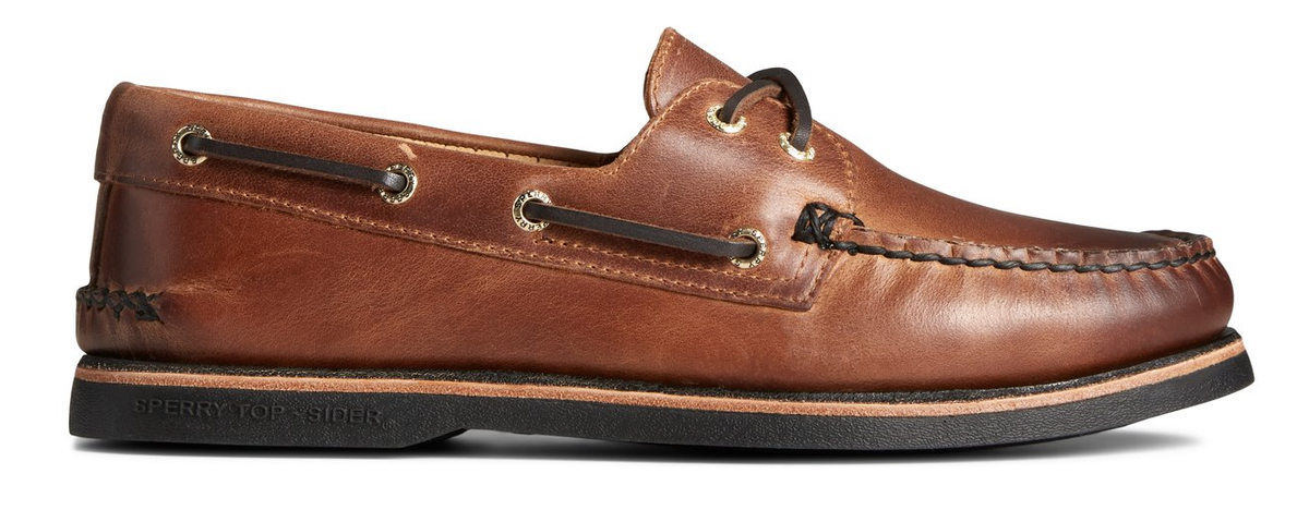sperry gold cup dress shoes Sperry Men's 10 Gold Cup Wingtip Oxfords Dress Shoes Brown Leather Orange Lace
