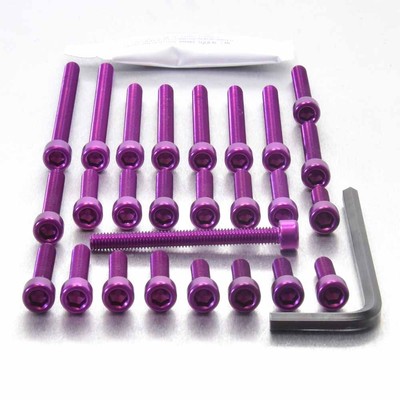 Kit Bulloni Per Stelo Mission - Colore Viola - Ricambio Per Attrezzatura Sportiva - Foto 4