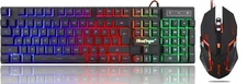 RGB Gaming Keyboard and Mouse Combo USB Wired with LED Backlit