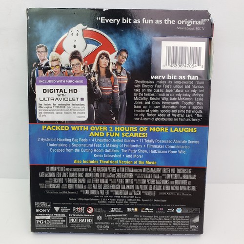 Ghostbusters Answer The Call Extended Edition Blu-Ray Movie - Picture 3 of 3