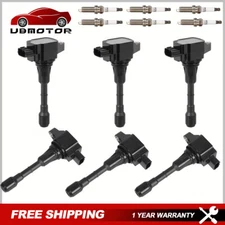 6PCS Ignition Coil & 6x Spark Plug for Nissan Altima Infiniti FX35 G35 M35 UF550