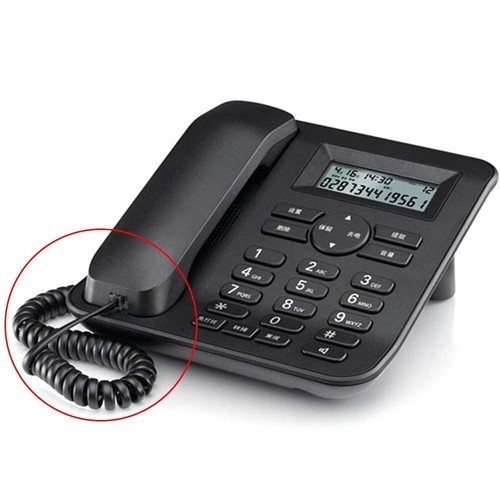 Cable Coiled Spiral Phone Curve Connector Wire Telephone Cord Handset Line - Zdjęcie 9 z 14