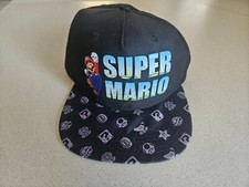 Super Mario Cart Hat Black Adjustable Youth