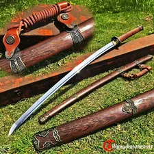 98 Type Military Saber Sharp Rosewood Japanese Samurai Katana Sword 1095 Steel