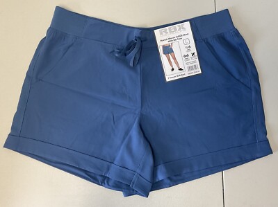 *RBX* Active Women's (Size L) Stretch Woven Cuffed Walking Short with Pockets