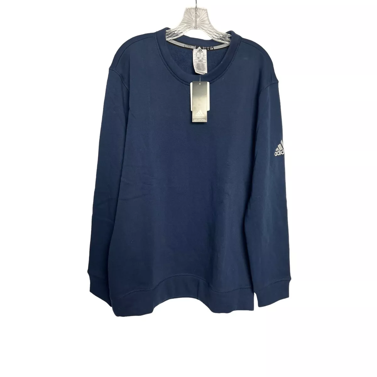 Adidas originals sweatshirt with embroidered small logo in navy clearance