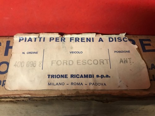 DISCHI FRENO ANTERIORI TRIGER art. 4000968 FORD ESCORT MKI MKII 4 FORI - NOS - Foto 6 di 8