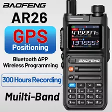 Baofeng AR26 GPS 10W Walkie Talkie Long Range Phone Programming Recording Radio
