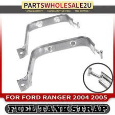 Set of 2 Fuel Tank Straps for Ford Ranger 2004-2005 2.3L 3.0L 4.0L w/ Skid Plate