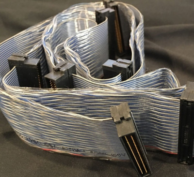 36'' Quality 68-pin DB68 SCSI 3 Internal Data Ribbon Cable 7 Black Connectors New