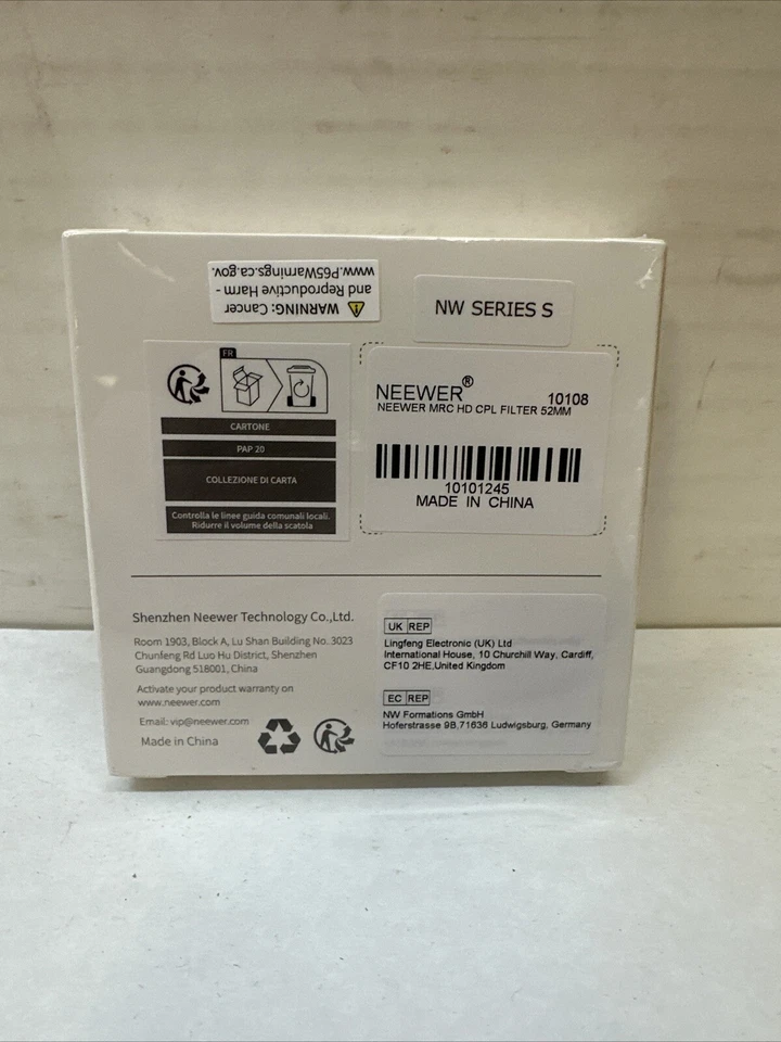 Neewer 52mm Filter MCR CPL 10108 - Image 3 of 3