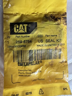 Cat 259-6754: HYDRAULIC CYLINDER SEAL KIT | eBay