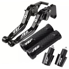 For YAMAHA YZF R1 R3 R6 R125 600R Handle Bar Grips End Caps Brake Clutch Lever