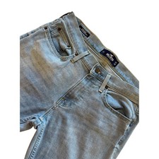 Hollister Super Skinny Jeans Light Wash Distressed Casual Everyday Womens Size 6