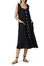 SHOW ME YOUR MUMU Lucas Midi Sz Large Black Lagenlook Wedding Guest Made In USA