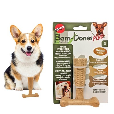 Spot Bam Bones T Bone Durable Dog Chew Toy For Aggressive Chewers 80 Characters