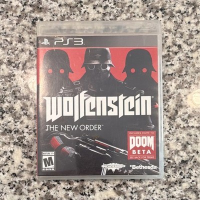 Bethesda Wolfenstein: The New Order PS3 Shooter Manual Doom Beta M NTSC-U/C