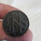 VINTAGE WW1 ERA US MILITARY TUNIC COLLAR DISC PIN NATIONAL ARMY