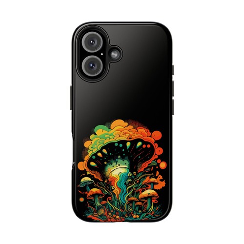 Custodia fungo psichedelico, cover telefono resistente per S24, S23, iPhone, regalo unico - Foto 8 di 22