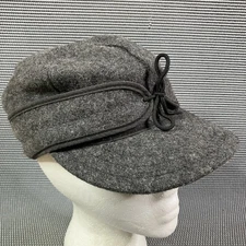 Stormy Kromer 1903 Gray Wool Blend Gore-Tex Gray Ear Flap Cap Size 7 1/8 Hat