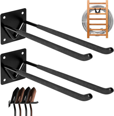 2Pcs Shovel Holder Wall Mount, Ladder Hangers, Rake Racks