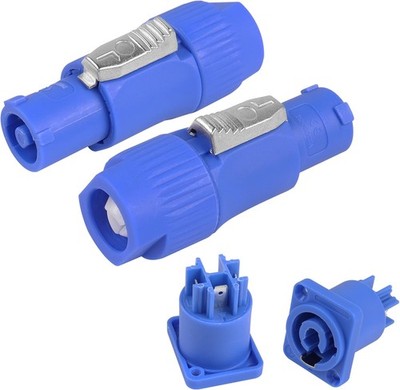 3 Pin AC Verriegelbarer Stromanschluss 250V 20A für Bühnenlicht