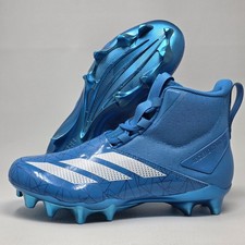 adidas ADIZERO Chaos Football Cleats Lineman Cleats Solar Blue Mens Size 8.5 New