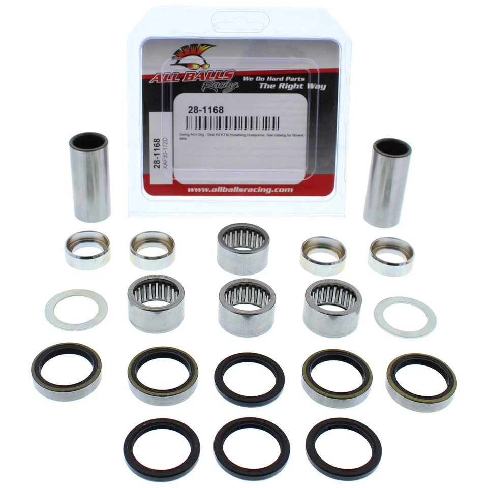 All Balls 28-1168 Swing Arm Bearing Seal Kit for KTM XC 250 06-12 XC 300 06-12 - Image 3 of 4