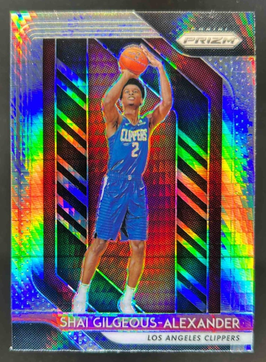 2018-19 Prizm Shai Gilgeous-Alexander Prizms Hyper RC #184 Clippers
