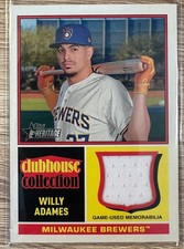 WILLY ADAMES 2025 TOPPS HERITAGE BASEBALL CLUBHOUSE COLLECTION RELIC #CCR-WA