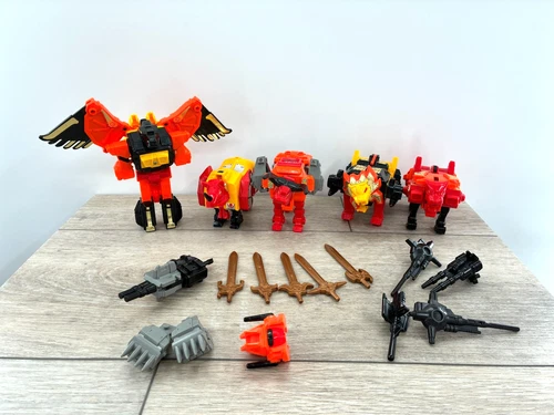 Transformers G1 Predacon Divebomb Headstrong Tantrum Rampage Razorclaw Predaking
