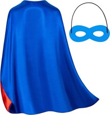 Double-Sided Superhero Capes and Masks for Kids - Kids, Blue  Red