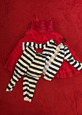 Halloween Costume: Beetlejuice Set - Lydia size: 7/8 , Beetlejuice size 2