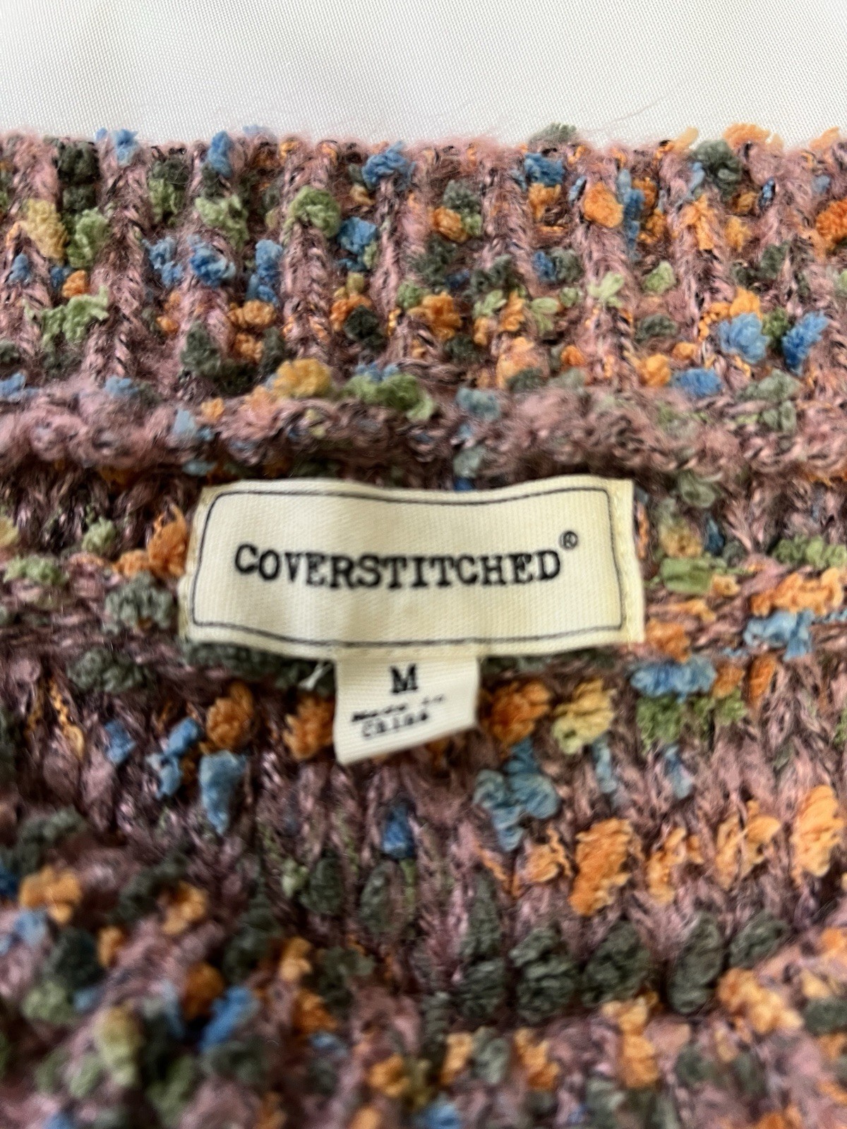 Coverstitched Pullover Multi Colored Medium - image 3