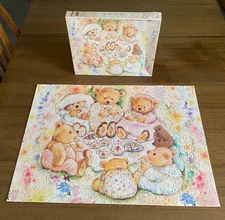Vintage Mary's Hamilton Bears Tea Party Picnic 500 pc Springbok Jigsaw Puzzle